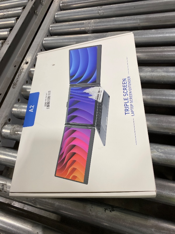 Photo 1 of FEZOBR Laptop Screen Extender, 14'' FHD 1080P IPS Portable Monitor for Laptop, Triple Screen Extender Monitor Plug-Play for Mac/Windows/Chrome, Fit 13”-17.3” Laptops