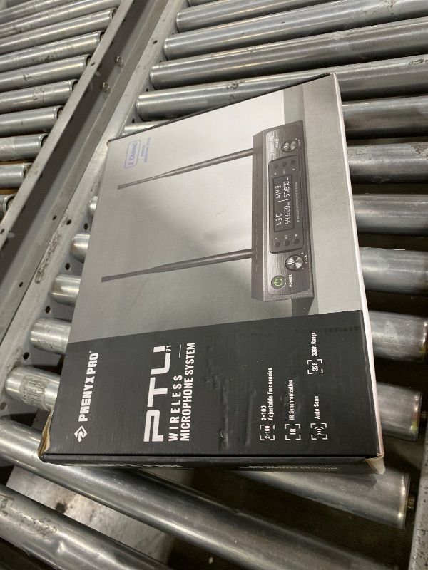 Photo 1 of Phenyx Pro Wireless Microphone System, Dual Wireless Mics,w/ 2 Handhelds, Auto Scan,2x100 UHF Frequencies,328ft Range,Dynamic Microphone for Singing, Karaoke, Church(PTU-71-2H)