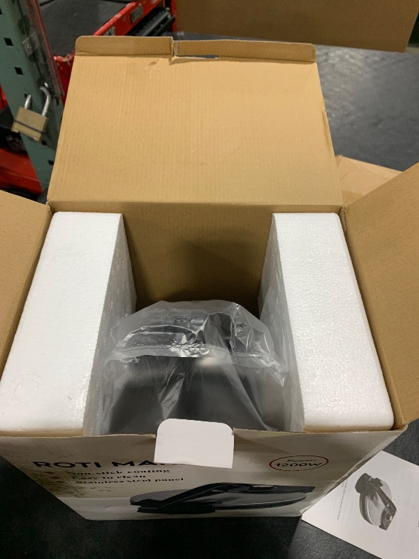 Photo 1 of 10inch Compact Roti Maker Machine, Electric Tortilla Maker with FREE Roti Warmer and Comfortable Handle, Electric Tortilla Press to make Roti, Chapati, Tortilla, Tortillera AC 110V 50/60Hz 1200W