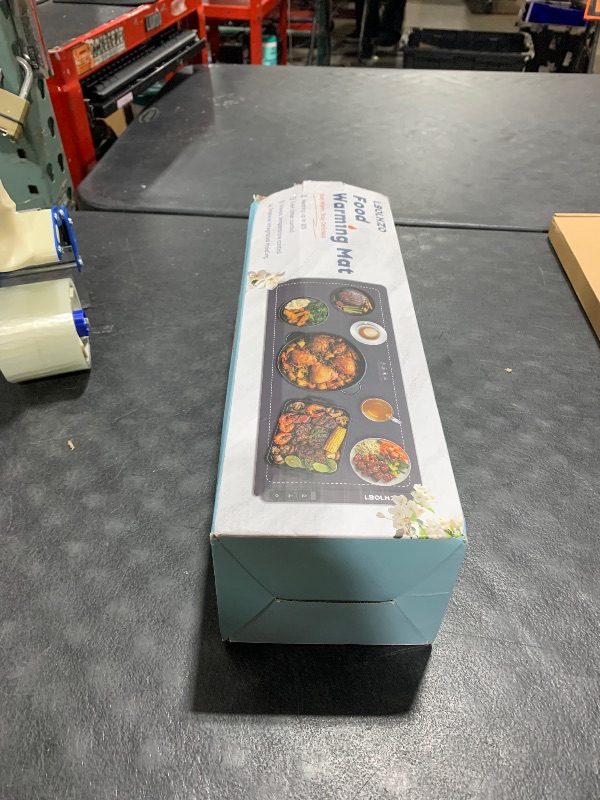 Photo 1 of LBOLHZO Warming Mat For Food Extra Large 36"x16" 580W Food Warmer Chafing Dishes for Buffet,Food Warming Mat,Food Warmers for Parties Buffet,6 Temp 6 Hour Timer Heating Mat for Food Valentine Gifts