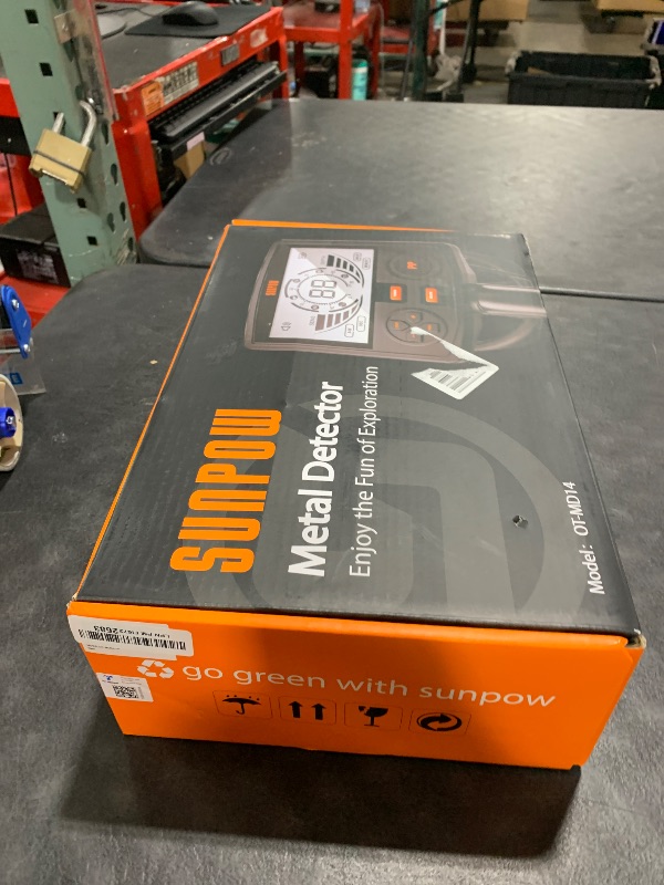 Photo 1 of SUNPOW Metal Detector for Adults Professional - High Accuracy with 12" Waterproof Coil, 2x Backlit LCD Display, Advanced DSP Chip, 5 Modes, Adjustable Length (19"-59"), Sturdy Spiral Structure -OTMD14