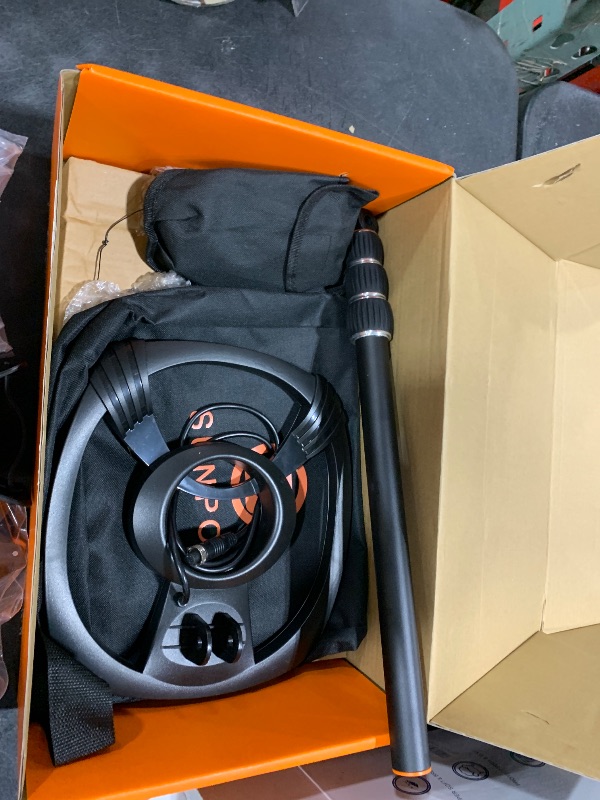 Photo 1 of SUNPOW Metal Detector for Adults Professional - High Accuracy with 12" Waterproof Coil, 2x Backlit LCD Display, Advanced DSP Chip, 5 Modes, Adjustable Length (19"-59"), Sturdy Spiral Structure -OTMD14