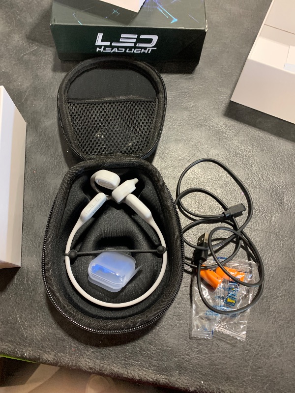 Photo 1 of VLOP Bone Conduction Swimming Headphones - IP68 Waterproof, Open-Ear MP3 Headphones with 32GB Memory, Bluetooth 6.0 Wireless Sport Headset for Running & Cycling, 8H Playtime(Gray, Standard)