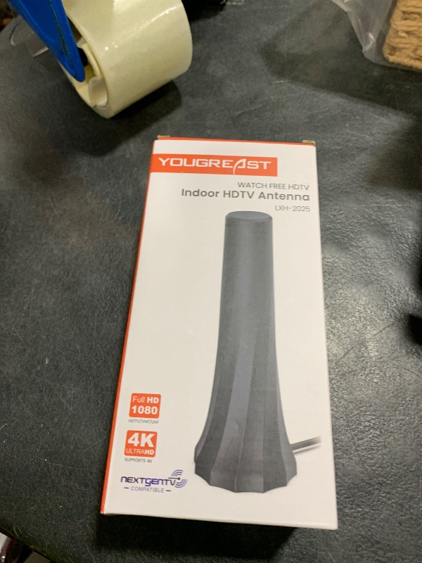 Photo 1 of 2026 Upgraded TV Antenna for Smart TV, Digital Antenna for Local Channels, 2300+ Miles Range TV Antenna Indoor with 360° Signal Strongest Booster, Supports 1080P 4K Reception HD 16.41FT Cable