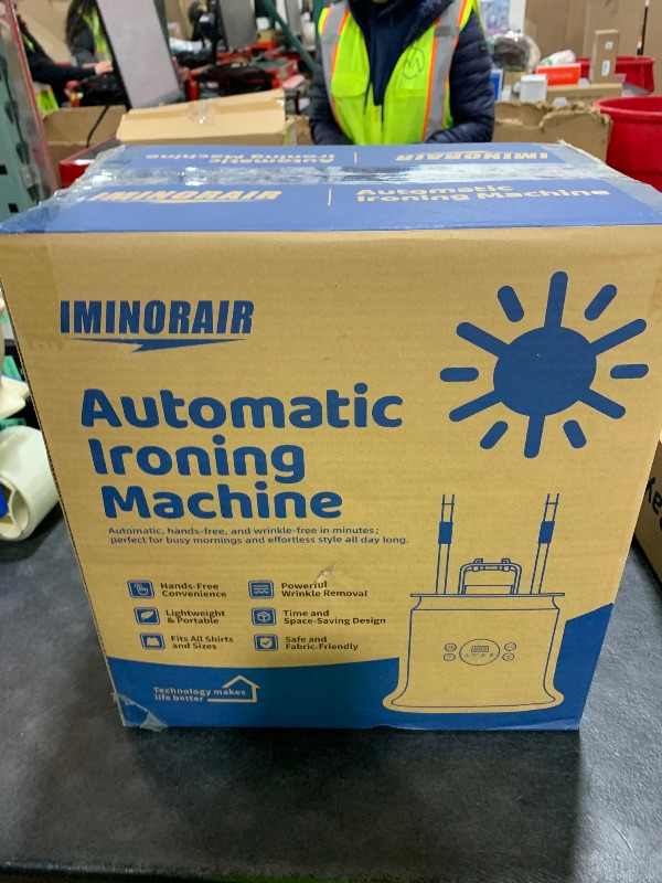 Photo 1 of Automatic Ironing Machine, Portable Hands-Free Wrinkle Remover for Shirts & Pants, Gentle on All Fabrics, Ironing Machine Perfect for Apartments, Business Travel & Small Spaces