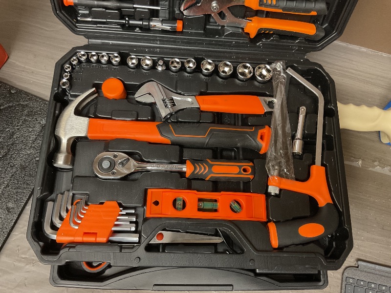 Photo 1 of 255-Piece Tool Set - Tool Kit with 12V Cordless Drill Driver, Toolbox Storage Case with Drawer, General Household Drill Set for DIY Projects, Home Repairs, Handyman