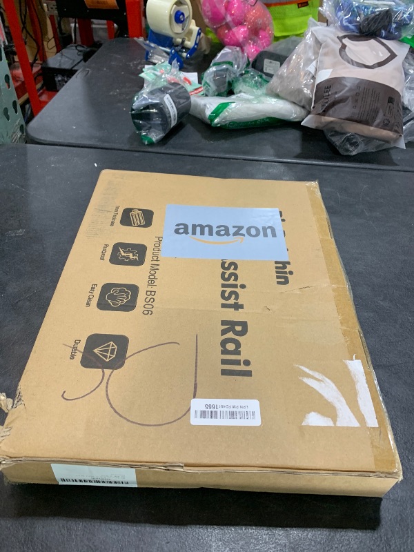 Photo 1 of BigDolphin Bed Rails for Elderly Adults - ASTM Approved Adjustable Bed Cane with Non-Slip Ergonomic Handle & Storage Pocket, Bed Railings for Seniors Hold up to 350 LBS, Tool-Free