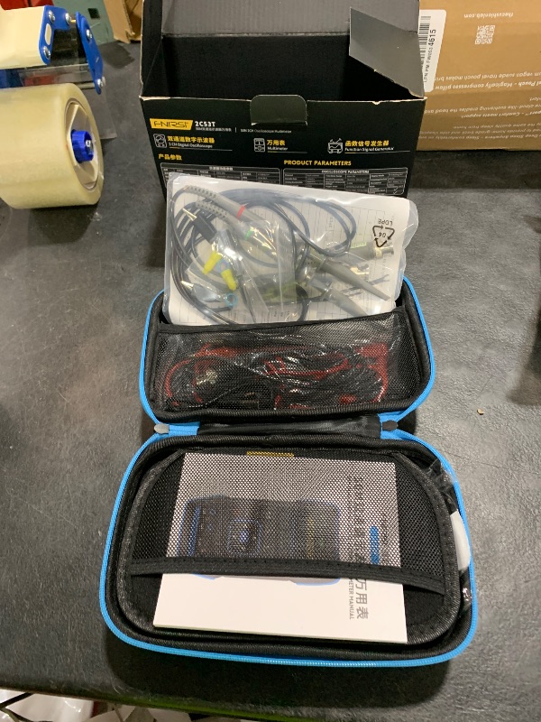 Photo 1 of ?FNRSI Upgraded 2C53T with 2 P6100 Probe? 3In1 Oscilloscope/Multimeter/DDS Signal Generator 50MHz Bandwidth 250MS Sampling Rate 20000 Count RMS for Voltage, Current, Capacitor, Resistor, Diode