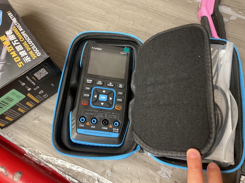 Photo 1 of ?FNRSI Upgraded 2C53T with 2 P6100 Probe? 3In1 Oscilloscope/Multimeter/DDS Signal Generator 50MHz Bandwidth 250MS Sampling Rate 20000 Count RMS for Voltage, Current, Capacitor, Resistor, Diode