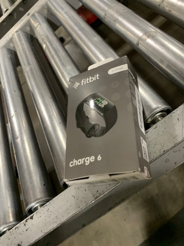 Photo 1 of Fitbit Charge 6 Fitness Tracker with Google apps, Heart Rate on Exercise Equipment, 6-Months Premium Membership Included, GPS, Health Tools and More, Obsidian/Black, One Size (S & L Bands Included)