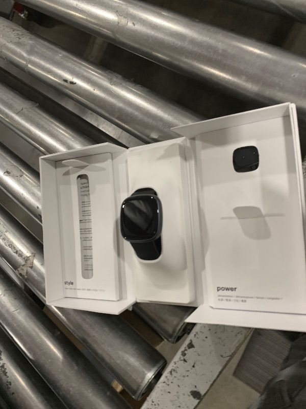 Photo 1 of Fitbit Versa 4 Fitness Smartwatch with Daily Readiness, GPS, 24/7 Heart Rate, 40+ Exercise Modes, Sleep Tracking and more, Black/Graphite, One Size (S & L Bands Included)