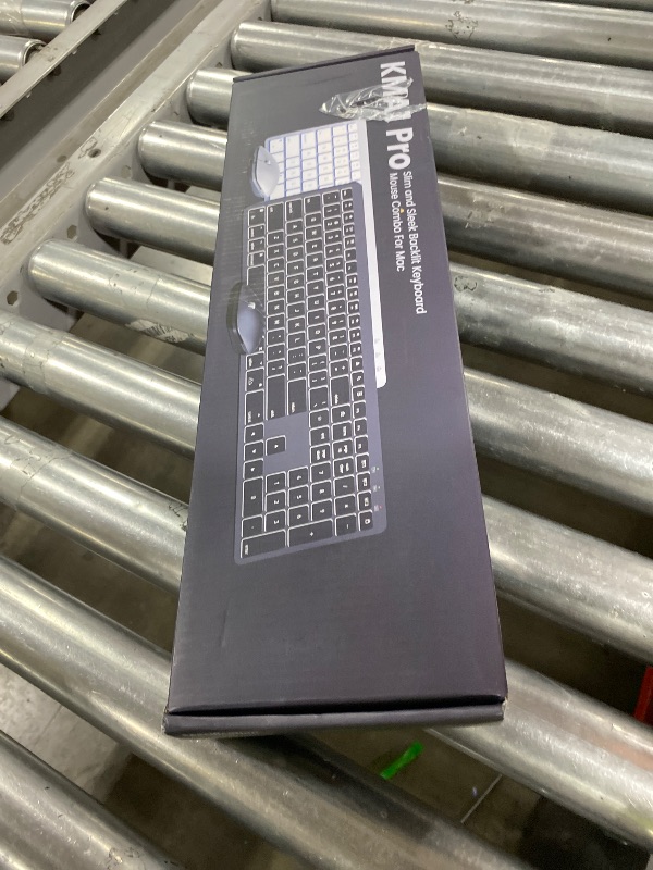 Photo 1 of SABLUTE Bluetooth Keyboard and Mouse for Mac — 7-Color Backlit, Multi-Device, Rechargeable, Full-Size Wireless Keyboard Mouse Combo with Quiet Scissor-Switch Keys & Tilt Legs for Mac (Space Gray)