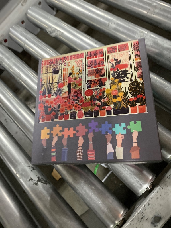 View 2 of 1000 Piece Puzzles for Adults, Jigsaw Puzzle 1000 Pieces for Adults - Beautiful Florist Shop Filled with Colorful Flowers and Potted Plants, Premium Quality Adult Puzzle, 27.5x19.7 Inches