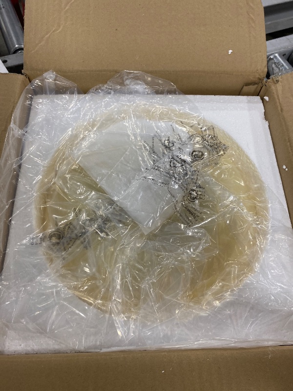 Photo 1 of Yunnix Semi Flush Mount Ceiling Light, Gold Light Fixture, Mid-Century Modern Farmhouse Milk Glass Small Light Fixtures for Hallway, Bathroom, Kitchen, Bedroom, Living Room, Closet, Laundry