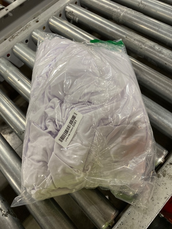 Photo 1 of 1 Pack White Tableclothes for 6 Foot Rectangle Tables, Wrinkle Resistant Fitted Table Cloth Stretch Spandex Table Covers with Skirt for Event Banquet Wedding Birthday Party