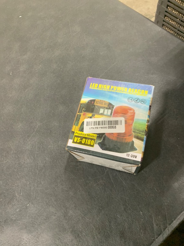 Photo 1 of WOWTOU Rooftop Magnetic LED Blue Strobe Lights for Volunteer Firefighter Vehicles Police Cars POV Trucks Forklift, 12V 24V Safety Warning Flasher Emergency Flashing Beacon