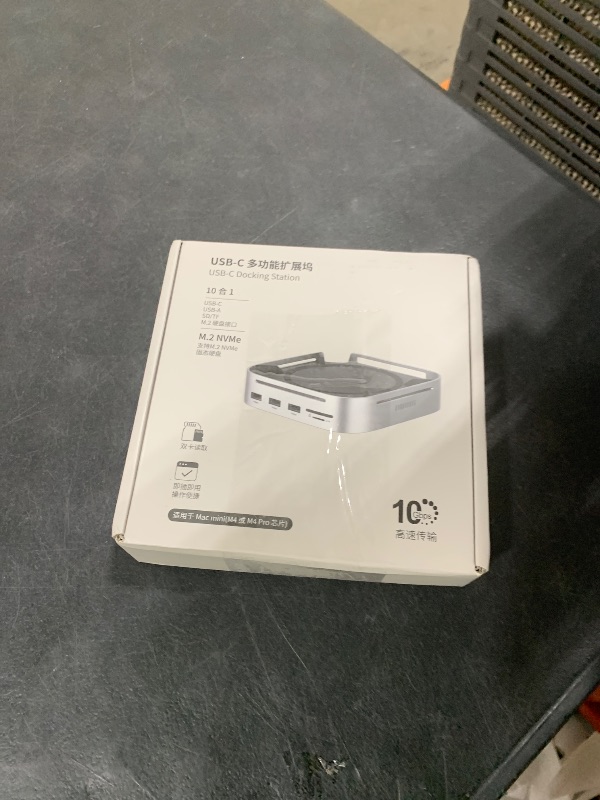 Photo 1 of Mac mini M4 Docking Station with Display Port M.2 NVMe Enclosure, Mac mini M4 Dock Hub with 10Gbps UBS A USB C, SD TF Card Slots, 3.5mm Audio Jack
