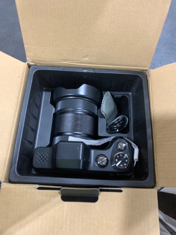 Photo 1 of 4K Digital Camera for Photography, Autofocus 56MP Vlogging Camera for YouTube/Content Creators/Travel, 16X Zoom Video Camera with 3" 180°Flip Screen & Lens Hood, Gift Ideas for Teens & Beginners