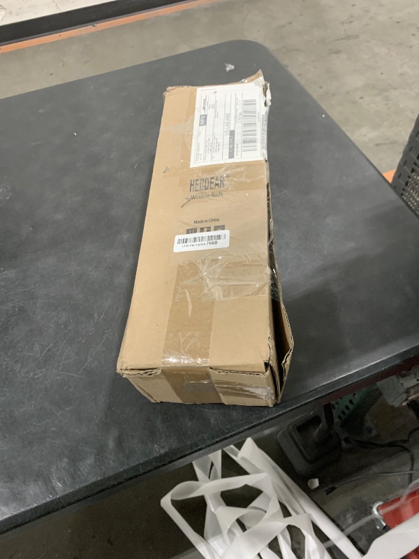 Photo 1 of 2 Pack Wood Curtain Rods for Windows 48 to 84 Inch, 1" Heavy Duty Metal Drapery Rod with Rustic Boho Imitation Wood Grain Finials, Adjustable Farmhouse Curtain Pole, Light Brown