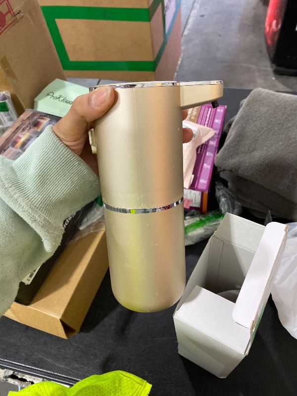 Photo 1 of Gotofine Automatic Foaming Soap Dispenser,4-Level Adjustable Foam, Wall Mount, USB Rechargeable,12.8oz/ 380ml,Touchless Hand & Dish Soap Dispenser for Bathroom, Kitchen,Hotel, Restaurant