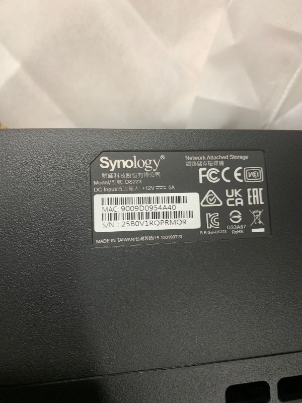 Photo 1 of Synology 2-Bay NAS DS223 (Diskless)