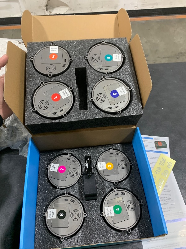 Photo 1 of Wireless Buzzers System for Game Show, Family Feud Buzzer with Light, Show Who Buzzed First, 4 Modes, 165ft Distance, Rechargeable Answer Buzzers for Trivia Games, Classroom, Jeopardy, Quizzes Party