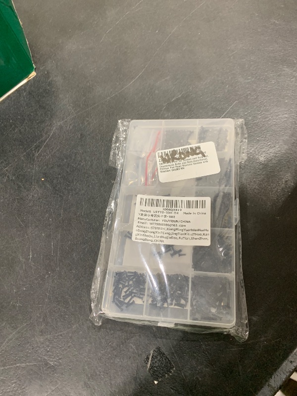 Photo 1 of 1060 Pcs Small Laptop Screws Kit, Micro Flat Head Phillips Countersunk Bolts, Replacement Computer Screws Assortment Kit for Electronic SSD Hard Disk PC Screw, M1.4 M1.7 M2 M2.5, with Tweezers