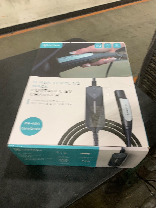 Photo 1 of Lectron Level 1/2 (8A - 40A) Tesla NACS Portable EV Charger - Dual-Level Electric Vehicle Charging Station with NEMA 14-50/5-15 Plug - Compatible with All NACS Electric Vehicles