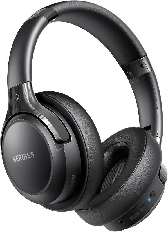 Photo 1 of BERIBES Bluetooth Headphones Over Ear, 65H Playtime and 6 EQ Music Modes Wireless Headphones with Microphone, HiFi Stereo Foldable Lightweight Headset, Deep Bass for Home Office Cellphone PC Ect.