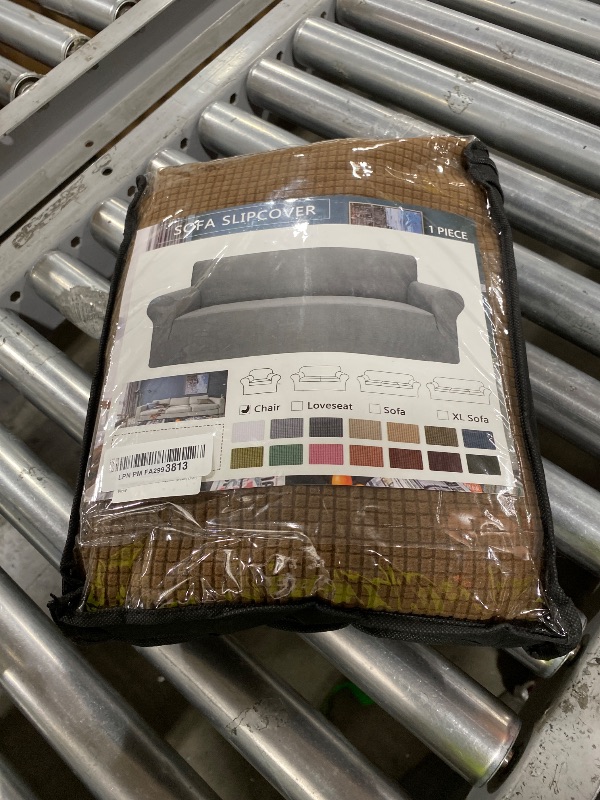 Photo 1 of ZNSAYOTX Super Stretch Chair Slipcover Universal Sofa Chair Covers for Living Room Dogs Pet Furniture Protector Spandex Armchair Slipcovers with Anti Slip Foam Sticks (Brown, Chair)