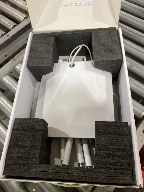 Photo 1 of Miku Pro Smart Baby Monitor with Camera, Track Live Breathing with No Wearable, Real-Time Alerts, Sleep Analytics, 1080p Wi-Fi Video, Night Vision, and 2-Way Audio, Wall Mount & Floor Stand Included