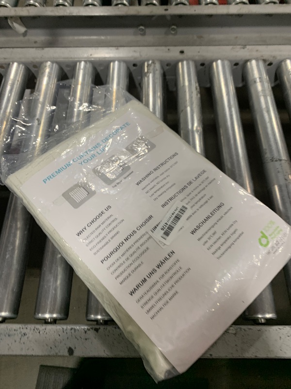 Photo 1 of H.VERSAILTEX Blackout Curtains, Durable Thick Textured Look 100% Blackout Patio Door Curtain, Grommet Extra Wide Sliding Door Curtain Panel Long Curtains, W100 x L108 inch- Ivory