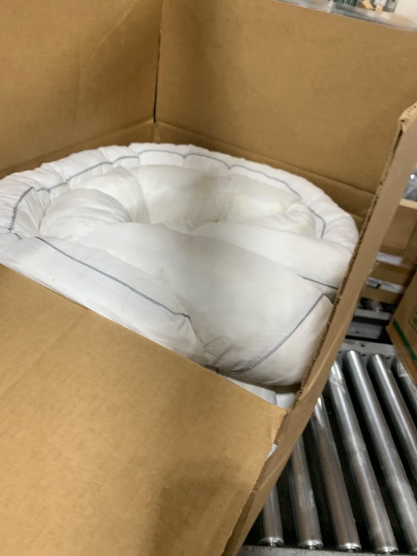 Photo 1 of Decroom 4 Inch Memory Foam Mattress Topper Queen for Back Pain Relief, Filled with Breathable Memory Foam Pillow Topper Soft Fluffy Supportive Bed Mattress Pad, 80x60x4 Inch