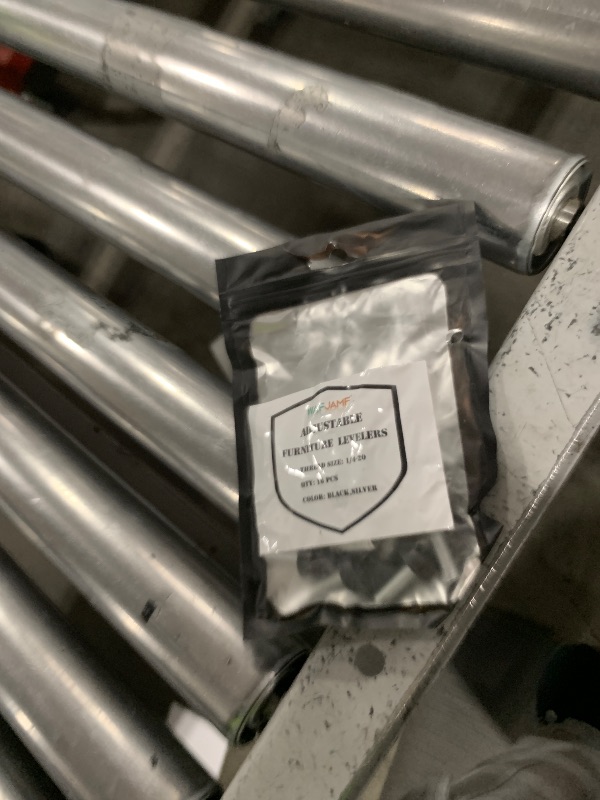 Photo 1 of 1/4-20‘‘UNC Thread Adjustable Furniture Levelers Table Feet Screw in Threaded, Screw on Chair Foot Glides Leveling for Tables, Chairs, Furniture Legs-16 Pcs (1/4-20UNC-16PCS)