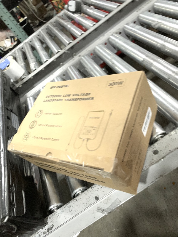 Photo 1 of SUNVIE 300W Low Voltage Landscape Transformer with 2 Independent Control Output Landscape Lighting Transformer with Timer and Photocell Sensor 120V AC to 12/14V AC Weatherproof Low Voltage Transformer