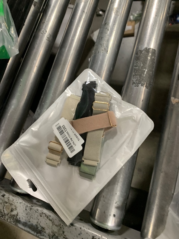 Photo 1 of Kollody 5 Pack Stretchy Nylon Watch Bands Compatible with Garmin Vivoactive 5/6/Forerunner 55/165,20mm Soft Elastic Fabric Adjustable Replacement Sport Straps for Garmin Venu Sq 2 Women Men