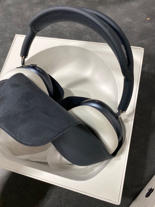 Photo 1 of Apple AirPods Max Wireless Over-Ear Headphones, Pro-Level Active Noise Cancellation, Transparency Mode, Personalized Spatial Audio, USB-C Charging, Bluetooth Headphones for iPhone - Midnight