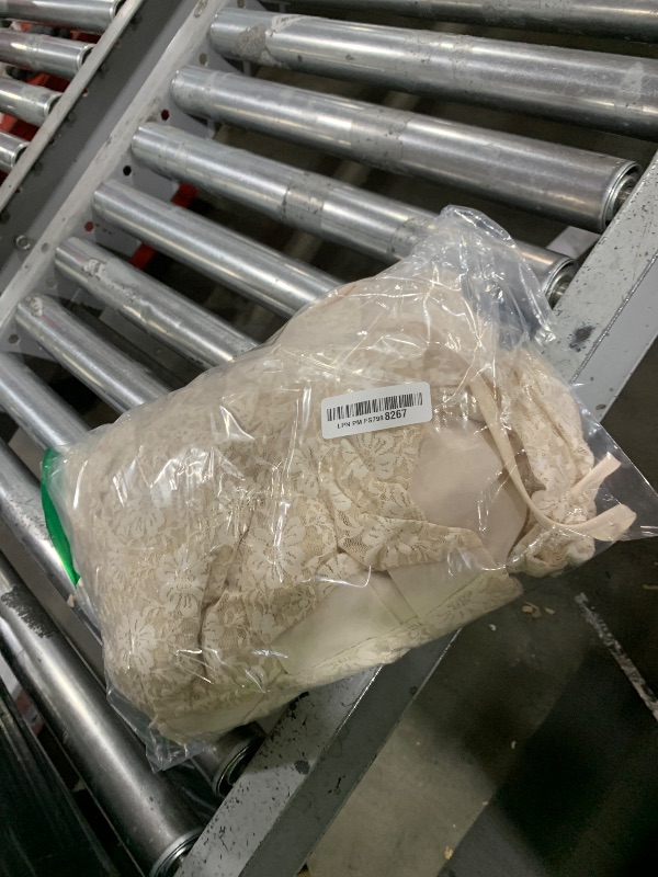 Photo 1 of MITILLY Girls Boho Long Sleeve Backless Lace Flower Square Neck Tiered Ruffle Swing Party Maxi Dress 12 Years Beige