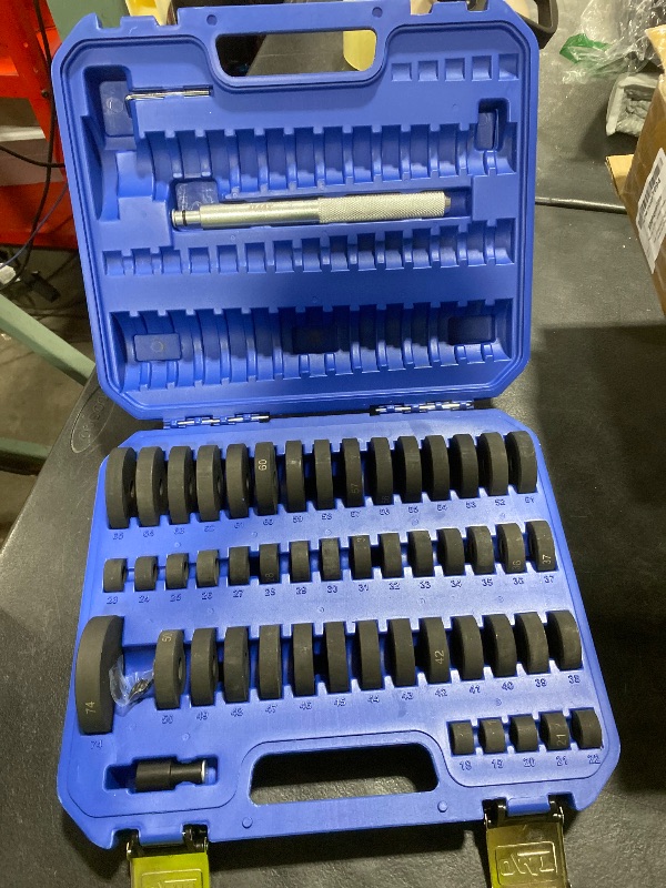 Photo 1 of Orion Motor Tech 52-in-1 Custom Bushing Driver Tool Set and Transmission Wheel Axle Bearing Race Seal Installer Remover, Bush Removal Puller Bearing Press Tool Kit
