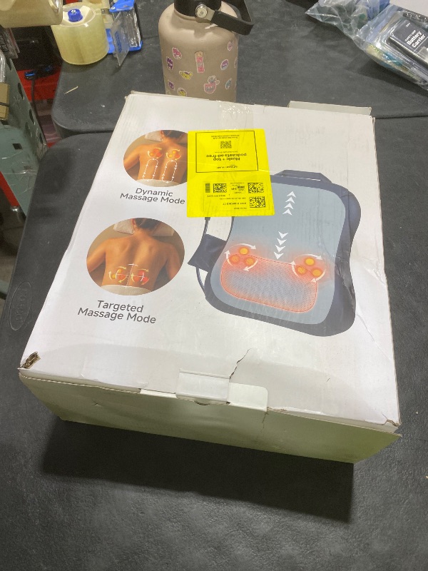 Photo 1 of Zorynae Shiatsu Back and Neck Massager for Pain Relief Deep Tissue, Up and Down Rolling Back Massager with Heat, 3D Kneading Massage for Office Home Car, Birthday Gifts for Women Men Mom Dad