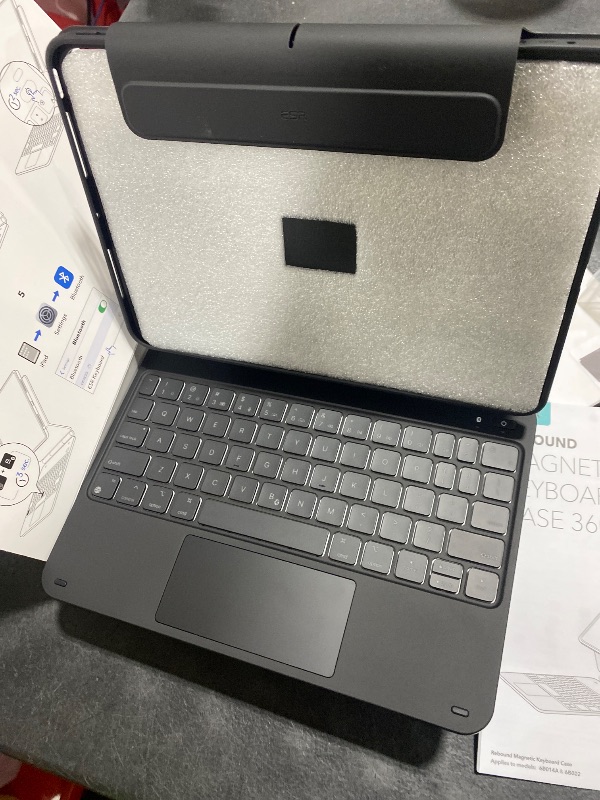 Photo 1 of ESR iPad Pro 11 Inch Case with Keyboard (M5/M4, 2025/2024), iPad Pro 11(5th) Keyboard Case with Easy-Set Magnetic Stand, Portrait/Landscape Modes, Removable Protective Case, Rebound 360 Series, Black