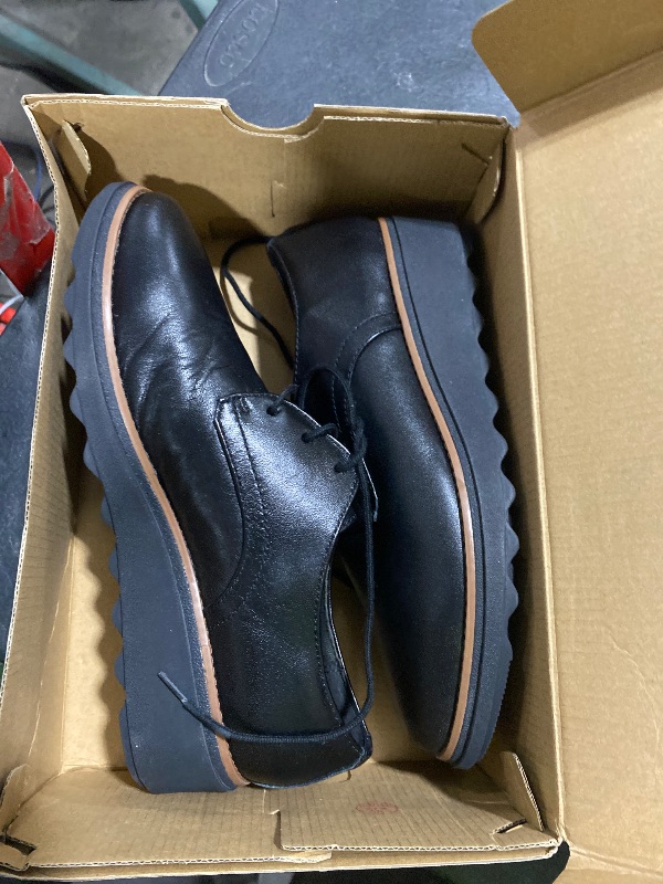 Photo 1 of Clarks Black's Sharon Rae Loafer, Black Leather, 7 Wide US