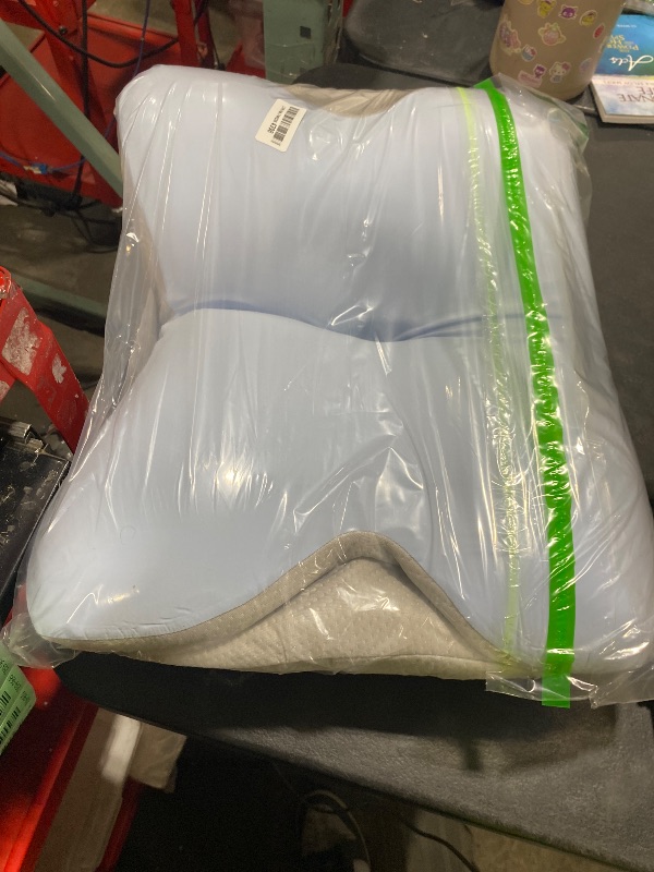 Photo 1 of Cervical Neck Pillow for Pain Relief - Ergonomic Side Sleeper Pillow for Neck Support, Cooling Memory Foam Pillows for Sleeping, Contour Pillow Orthopedic Bed Pillow for Back Stomach Sleepers