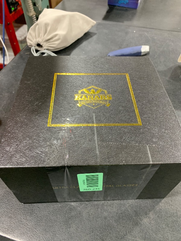 Photo 1 of KANARS Old Fashioned Whiskey Glasses with Luxury Box - 10 Oz Rocks Barware For Scotch, Bourbon, Liquor and Cocktail Drinks - Set of 4 - Men Gift