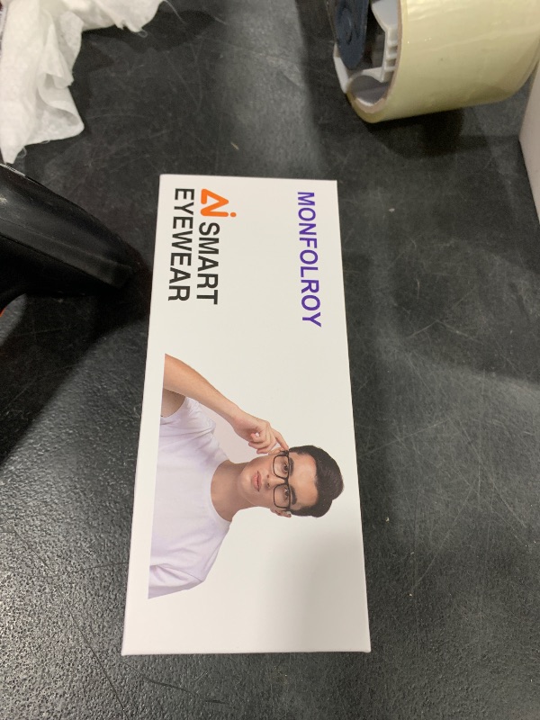 Photo 1 of KWENRUN AI Smart Glasses with 8MP Camera, 4K Video & HD Photo, Bluetooth Audio, AI Voice Assistant, Real-Time Translation, Object Recognition, Noise-Cancel Calls, Music, Photochromic Lenses