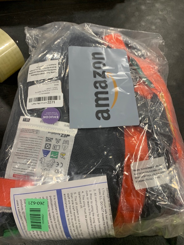 Photo 1 of Ehucon Comfort Padded Patient Lift Walking Sling with 4-Way Stretchable Fabric,Portable Patient Standing Harness for Ambulating Support Training,SWL-500LBS (Black, Large)