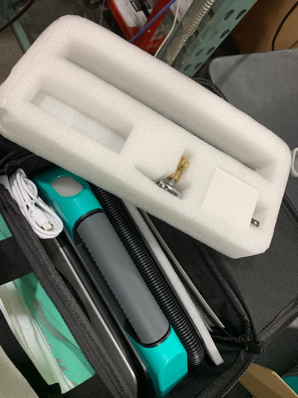 Photo 1 of ETENWOLF VORTEX S6 Tire Inflator Portable Air Compressor for Heavy-duty Vehicles, Cordless Air Pump for Car & Inflatables with 19200 mAh Battery, 100% Duty Cycle & Dual Cylinder Bike Pump, Dark Cyan