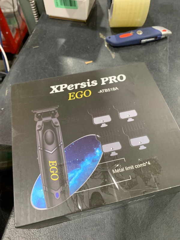 Photo 1 of XPERSIS PRO EGO High Torque Brushless DC Motor 7200 RPM DLC Blade Cordless Hair Trimmer with Charging Stand for Barbers and Professionals