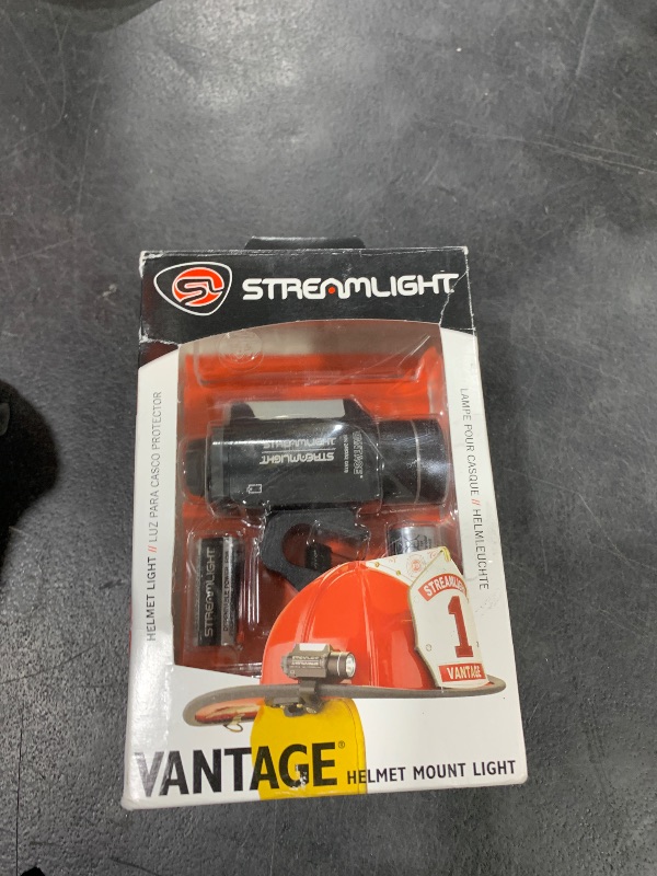 Photo 1 of Streamlight 69140 Vantage LED Helmet Mounted Flashlight, Black