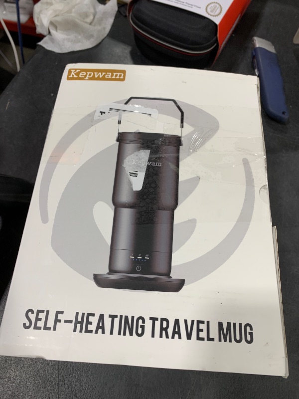 Photo 1 of Kepwam T3 Self-Heating Travel Mug 20oz, Temperature-Controlled Coffee Warmer Mug, Smart Travel Coffee Mug Keep Coffee Drinks Hot, Heated Mug Great for Driver Outdoor Fits Car Cup Holders
